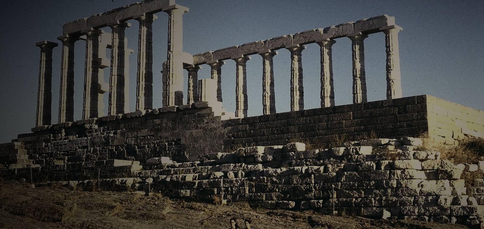 The Temple of Poseidon at Cape Sounion, Greece