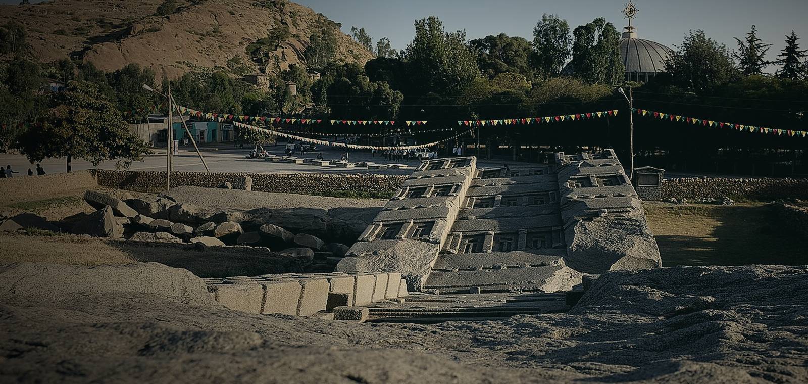 The ancient stelae field at Aksum, Ethiopia